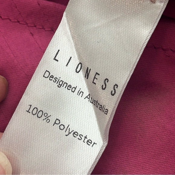LIONESS Magenta Walk The Line Satin Midi Dress Size XXL - Picture 12 of 15